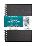 Stillman & Birn Epsilon Wirebound Sketchbook, Heavyweight 100lb, Natural White, 50 Sheets, 7x10