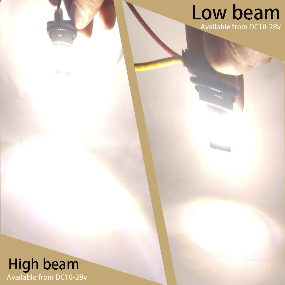 Wiseshine P27/7W W2.5x16q 3155 3156 3157 3057 3457 4057 Xenon White 6000K 54smd 3014 12V-24V Super Bright LED for Brake DRL Parking Side Marker Tail Turn Signal Rear Light Bulb Bulbs(pack of 4)