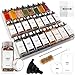 Produktbild Deco haus® Gewürzregal mit Gläsern [MIT 24 GEWÜRZGLÄSER & ETIKETTEN] - Gewürzregal Schublade ausziehbar - Gewürz Organizer Schublade - Gewürzeinsatz Schublade - Gewürzschublade Organizer
