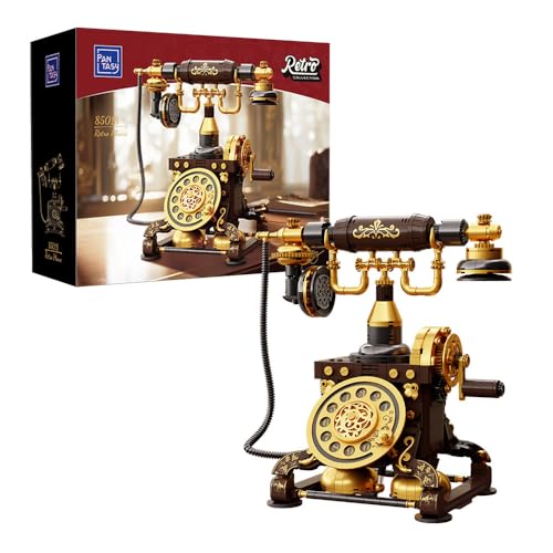 PANTASY Retro-Telefon-Bausteinset für Erwachsene,...
