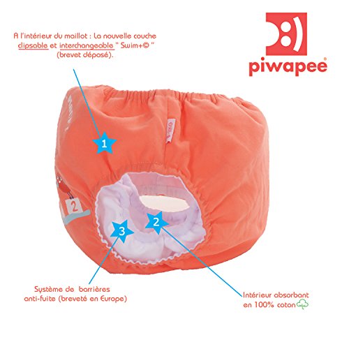 Piwapee - Maglia con strato di Bagno Incastrabile