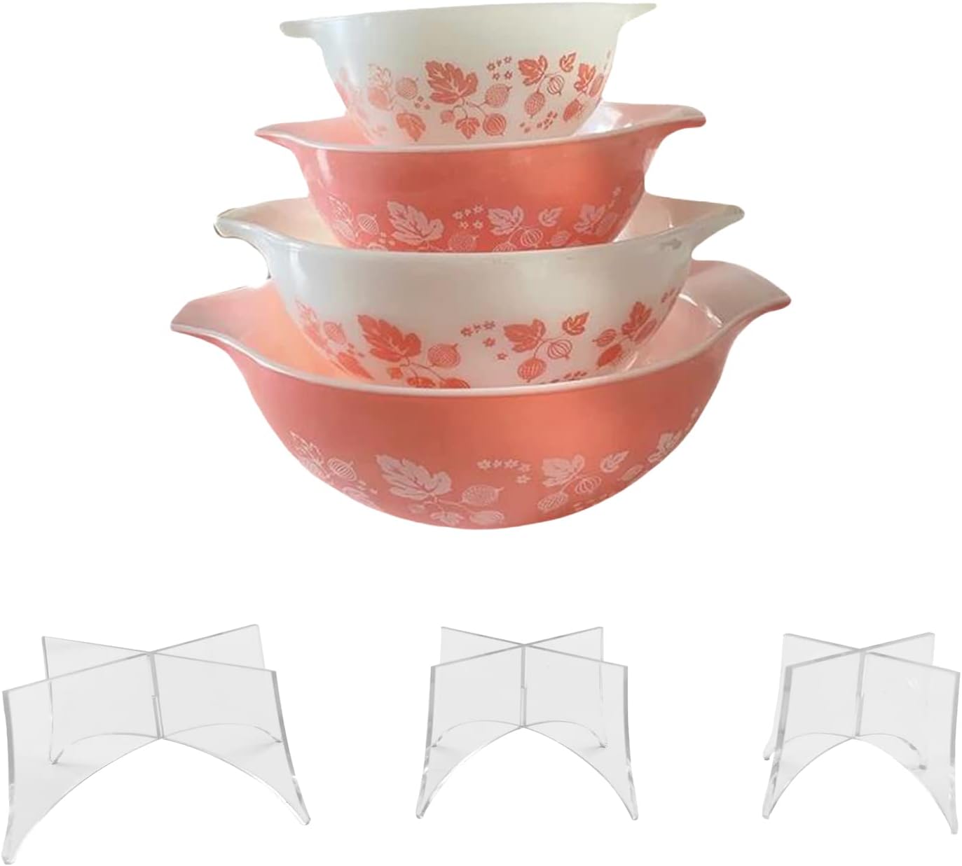 Display Stands Compatible with Pyrex Mixed Cinderella