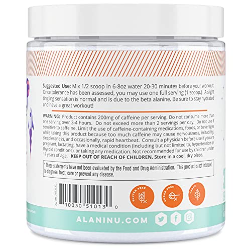 Alani Nu 2-01.27.2021 Pre Workout Powdergalaxy Lemonade | Amino Energy Boost | Endurance Supplement thumb #2