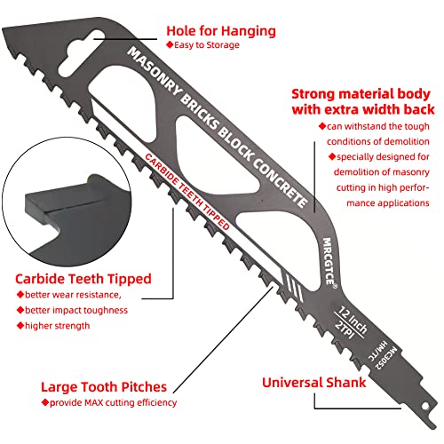 MRCGTCE 12-Inch Tungsten Carbide Blade