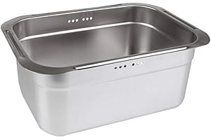 Incoc Stainless Steel Basin Bucket Dishpan Dish Washing Bowl Basket Portable Tub...