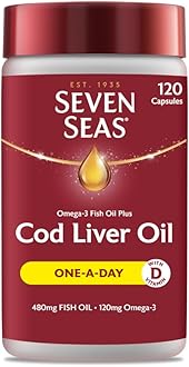 Seven SeasPure Cod Liver Oil 120 capsules