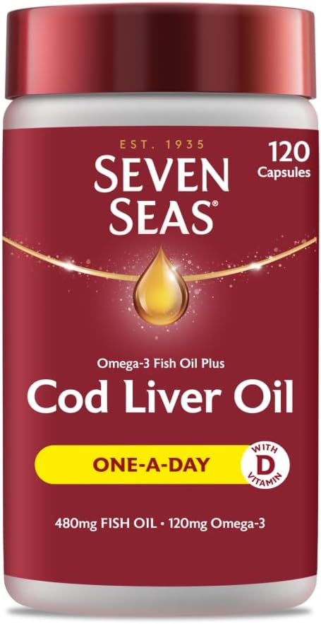 Seven SeasPure Cod Liver Oil 120 capsules