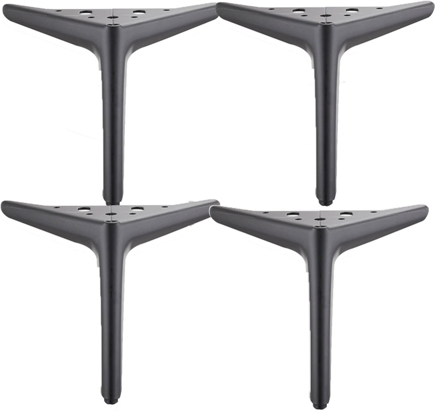 Furniture Legs, Metal Furniture Legs,Modern Furniture Legs,Set of 4 Metal Furniture Legs Legs,for Cabinet Sofa Coffee Table TV Cabinet and Other Furniture(Color:Black,Size:18cm), Noir