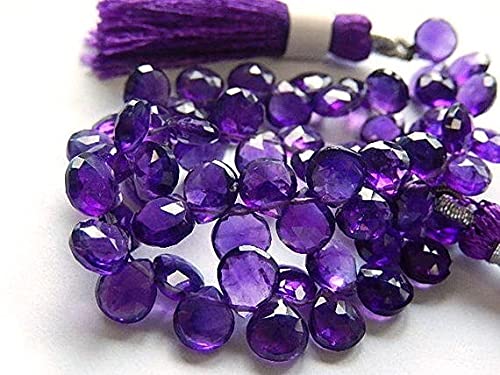 Perle d'améthyste facettée de haute qualité pour la création de bijoux raffinés