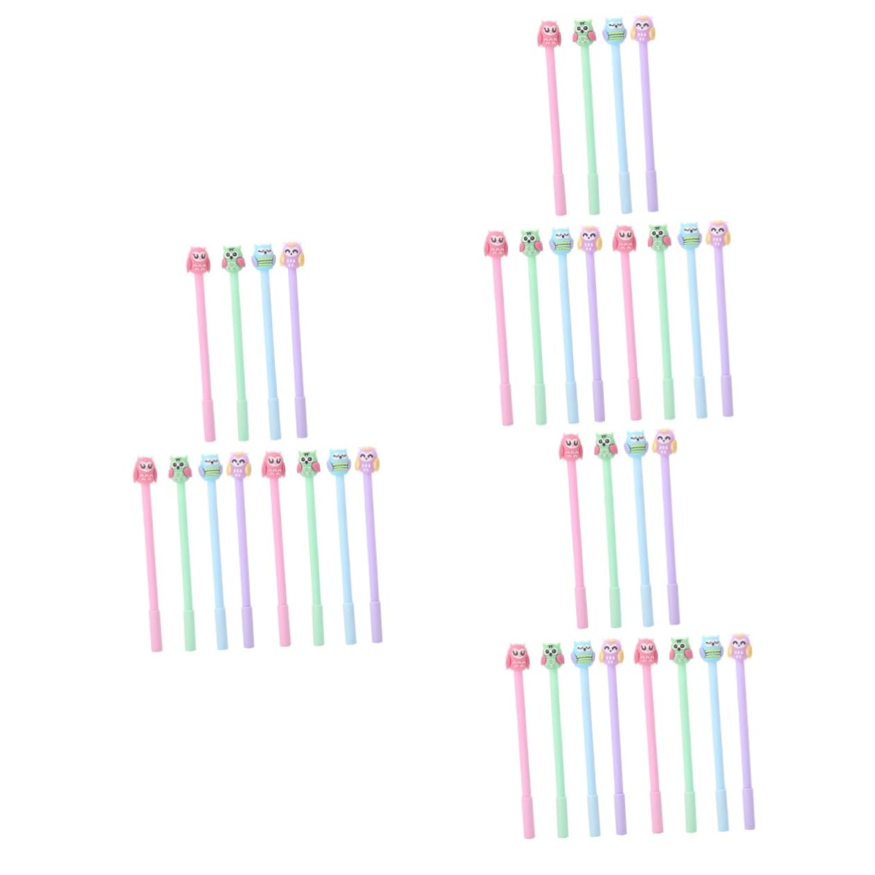 Operitacx 36pièces Stylos Gel Cartoon Créatifs De Stylos à Encre Gel Owl Pour Écriture Et Dessin Fournitures Scolaires Et Bureau Kawaii