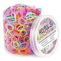 Hoyols Mini-Haargummis für Kleinkinder, 10 farbige Gummibänder für Pferdeschwanz-Halter für Babys, Mädchen, Kleinkinder, Ligas Para Cabello, 1500 Stück