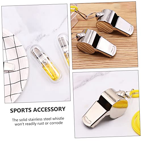Silbatos deportivos de acero inoxidable 12 piezas miniatura 7