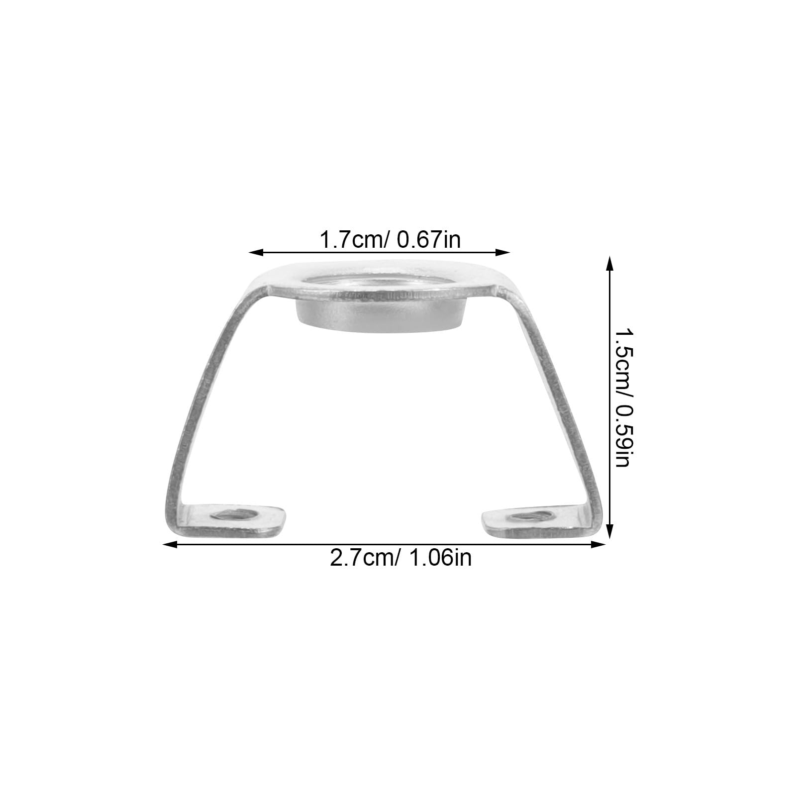 Soporte para Lámpara Gu10 20 Piezas Accesorio de Fijación de Artefacto de Iluminación M10x1.0 Material Plástico 16 Mm Altura Repuesto para Luminarias Hogar