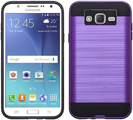 GW Cases Compatible for Samsung Galaxy On5 [Shock Absorption/Impact Resistant] Hybrid Dual Layer Armor Defender Protective Case Cover for Galaxy On5 (Brush Purple)