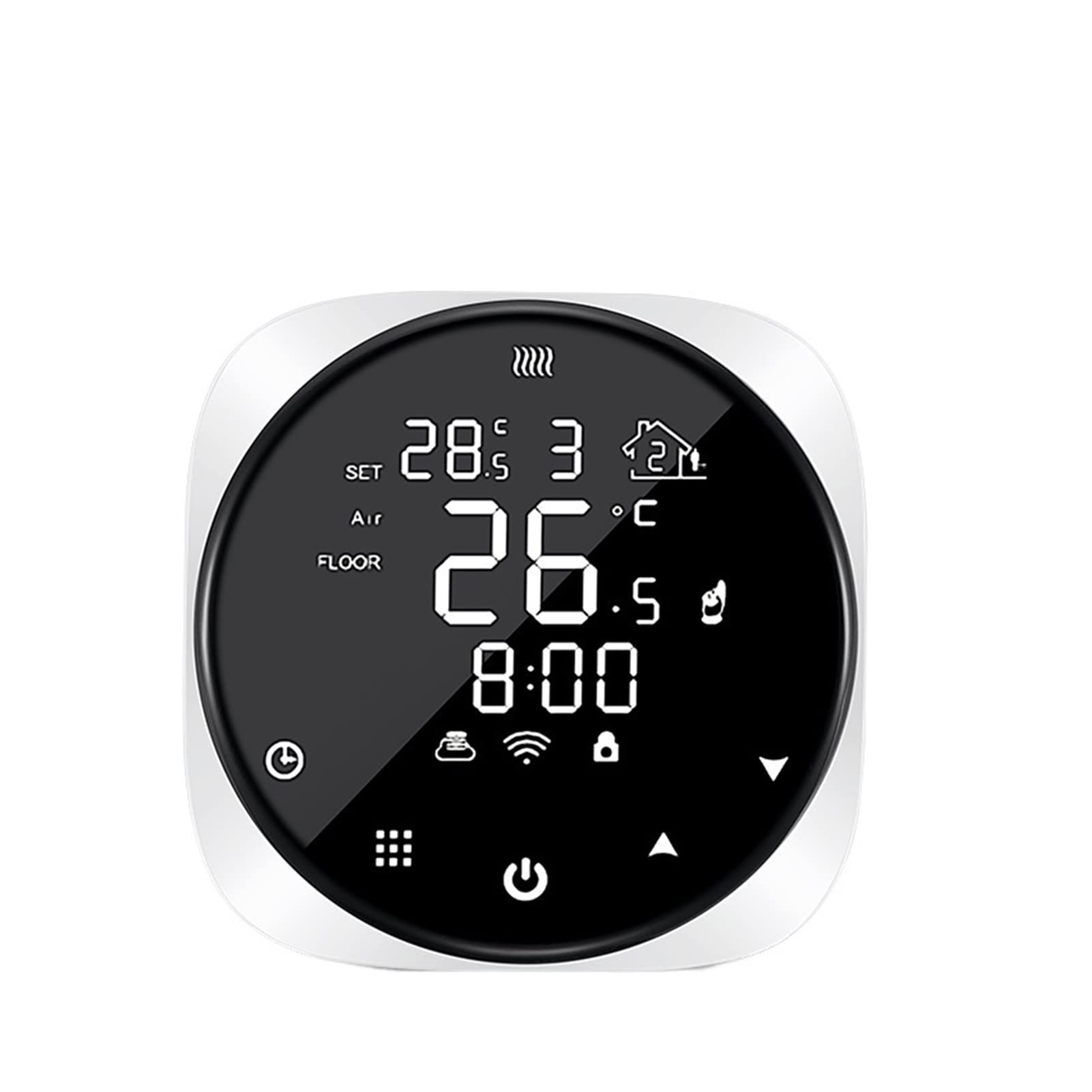 Czujnik termometru, WIFI Smart Termostat do wody/elektrycznej Ogrzewanie podłogowe Kocioł wodny Temperatura Pilot zdalnego sterowania(Electric Floor 16A)