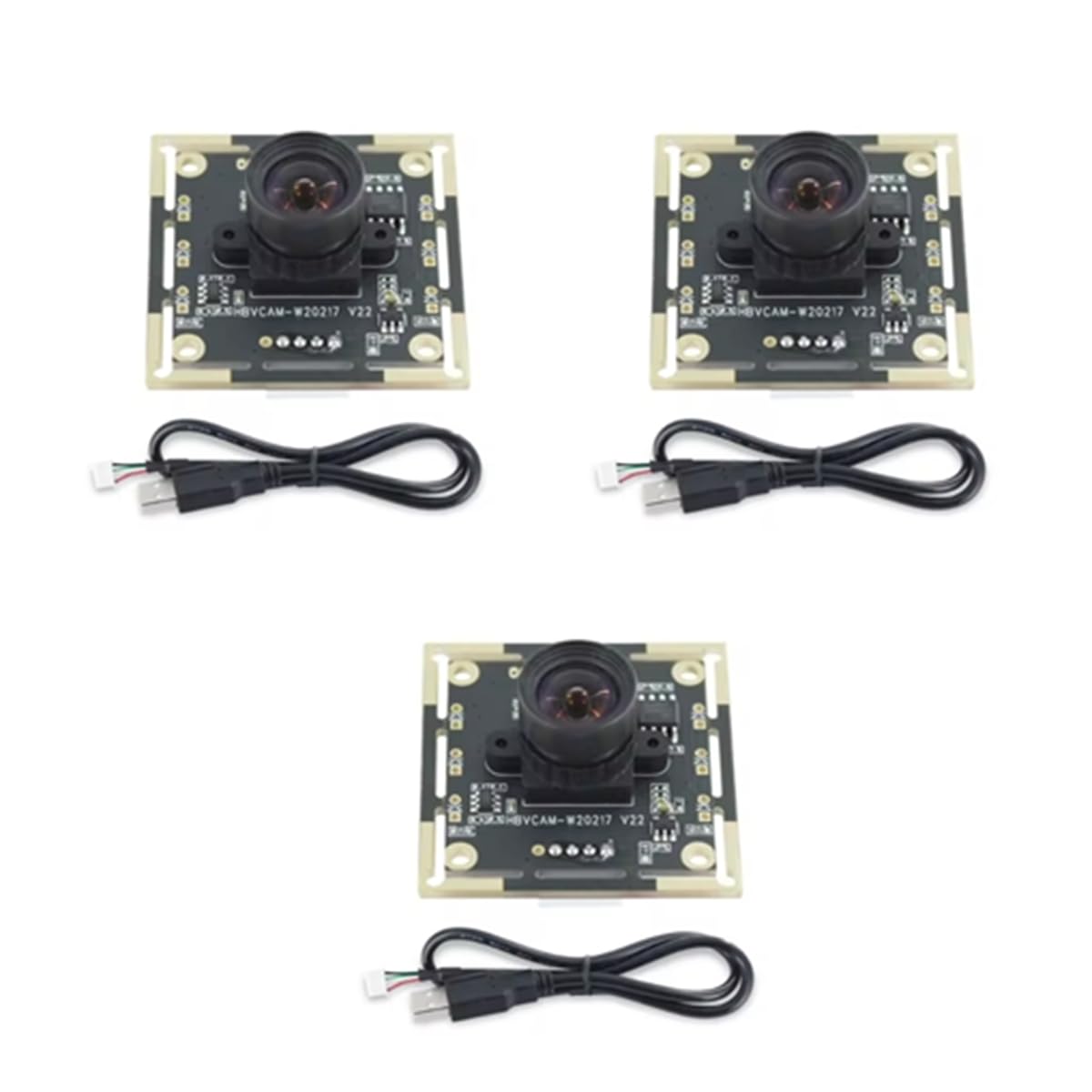 3 szt. Moduł kamery 100 stopni OV9732 kabel 2 m 1280 x 720 30 kl./s, do samodzielnego wykonania Autodarts.Io, dysk USB za darmo