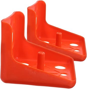 2Pcs Salt Block Holders Livestock Salt Lick Holder Feeder Sheep Cattle Mineral Lick Rack with Tray for Easy Cleaning Goats Deer Horses 6.69x6.30x5.35cm