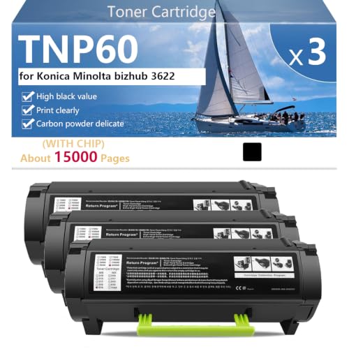 Toner TNP60 compatible pour éviter les pannes de Konica Minolta