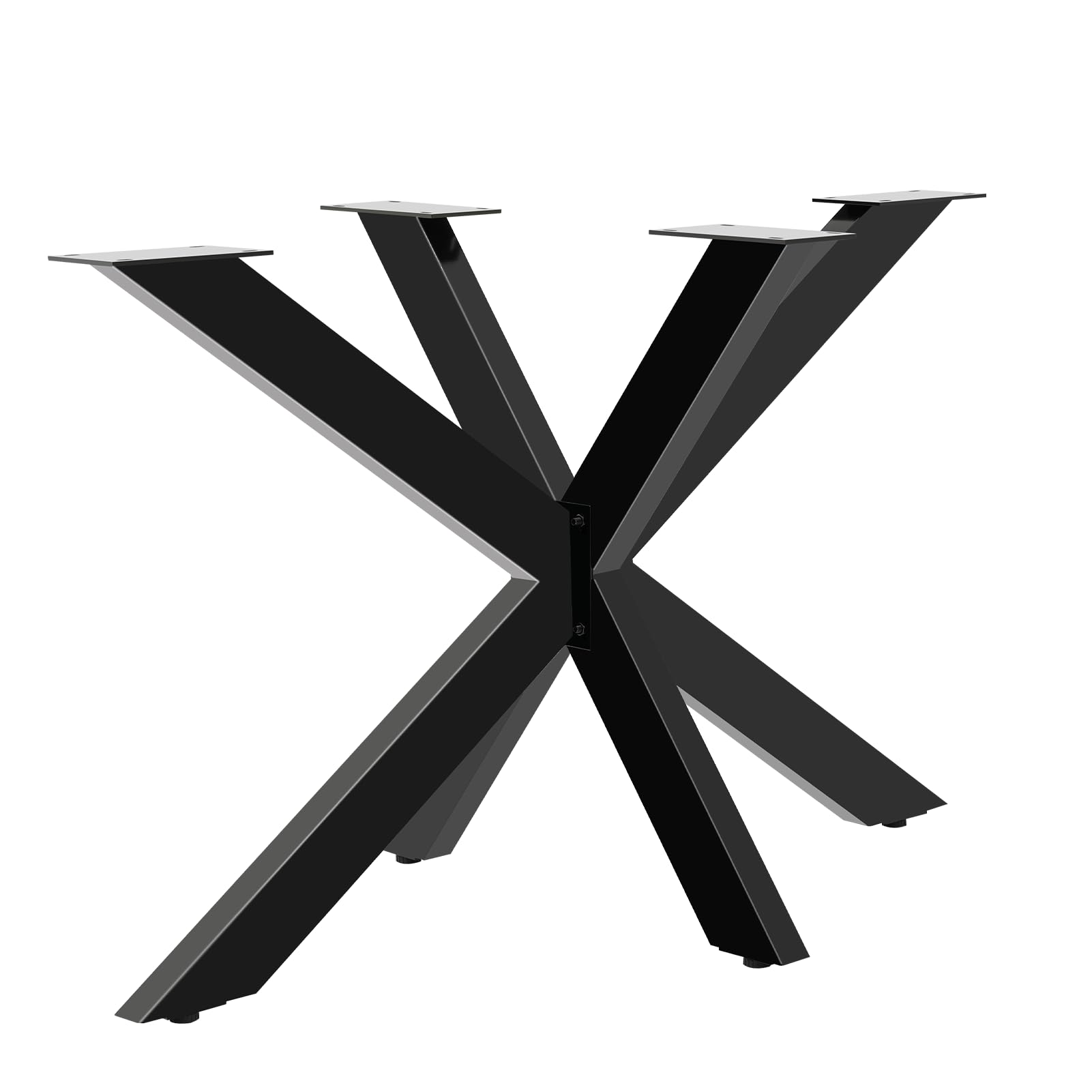 Base de Mesa Spider, Pata de Acero Tipo Araña, Marco de Metal Negro, Industrial DIY, para Café y Conferencias | Pie 71 Hx68 Wx120cm