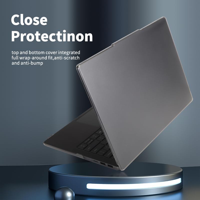 Laptop Case Set for 2026/2025 IdeaPad Slim 5a / 5i (14", Gen 10/11) Scratch-Resistant & Drop-Resistant Hard Shell Frosted Transparent​ Protective Cover + Keyboard Cover + Screen Film