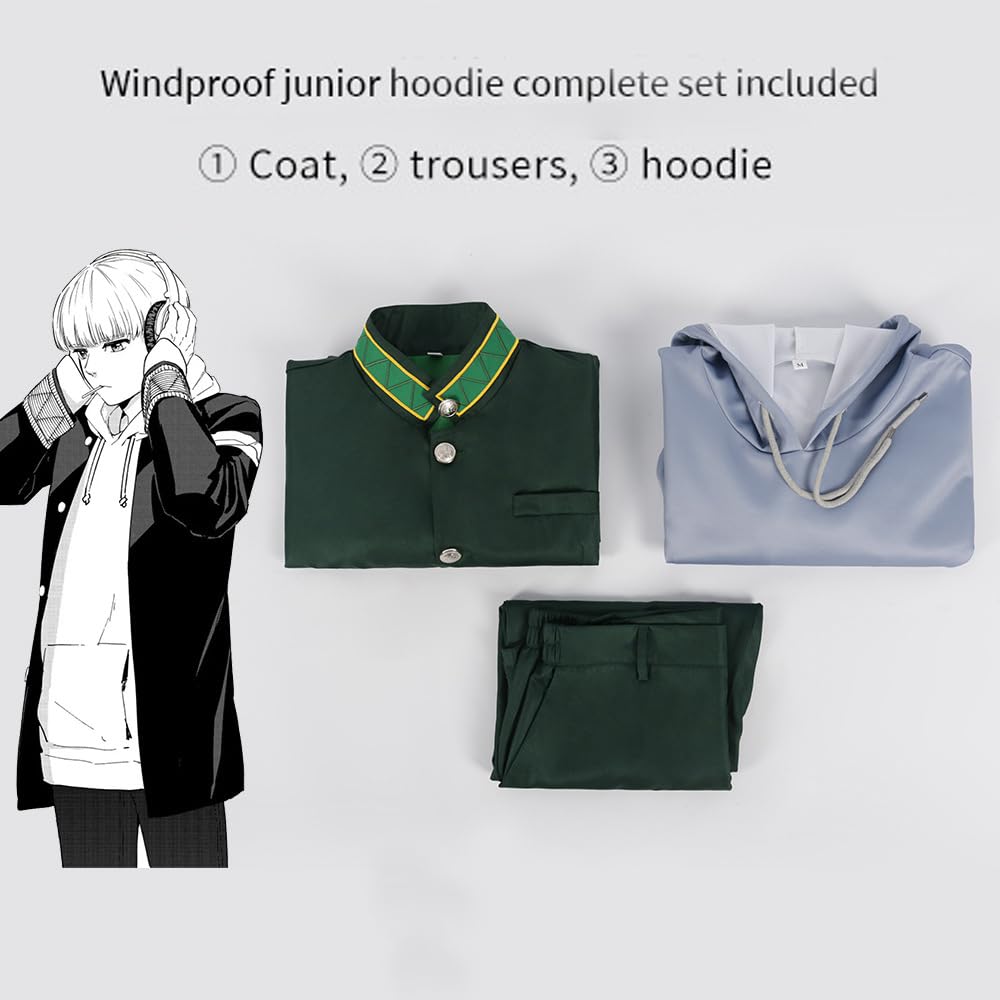 Anime Wind Breaker Cosplay Komplettes Anzug Kiryu Mitsuki/Kaji Ren Cosplay Schuluniform Halloween Verkleidung Party Kostüm