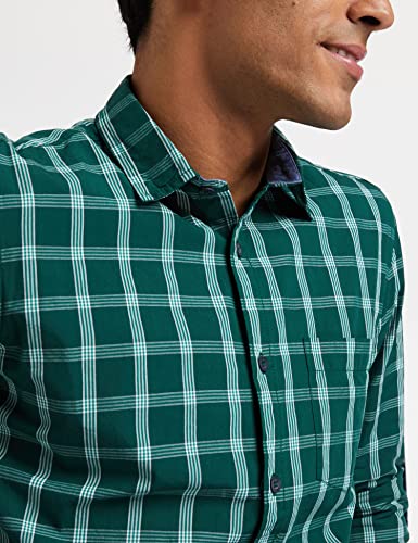 Image of Amazon Brand - Symbol Men's Cotton Checkered Regular Fit Casual Shirt