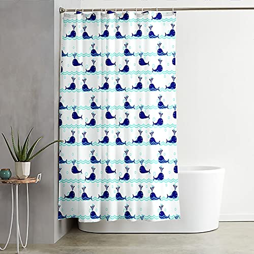 Rideau de douche en polyester KnSam 150x200 bleu textile durable