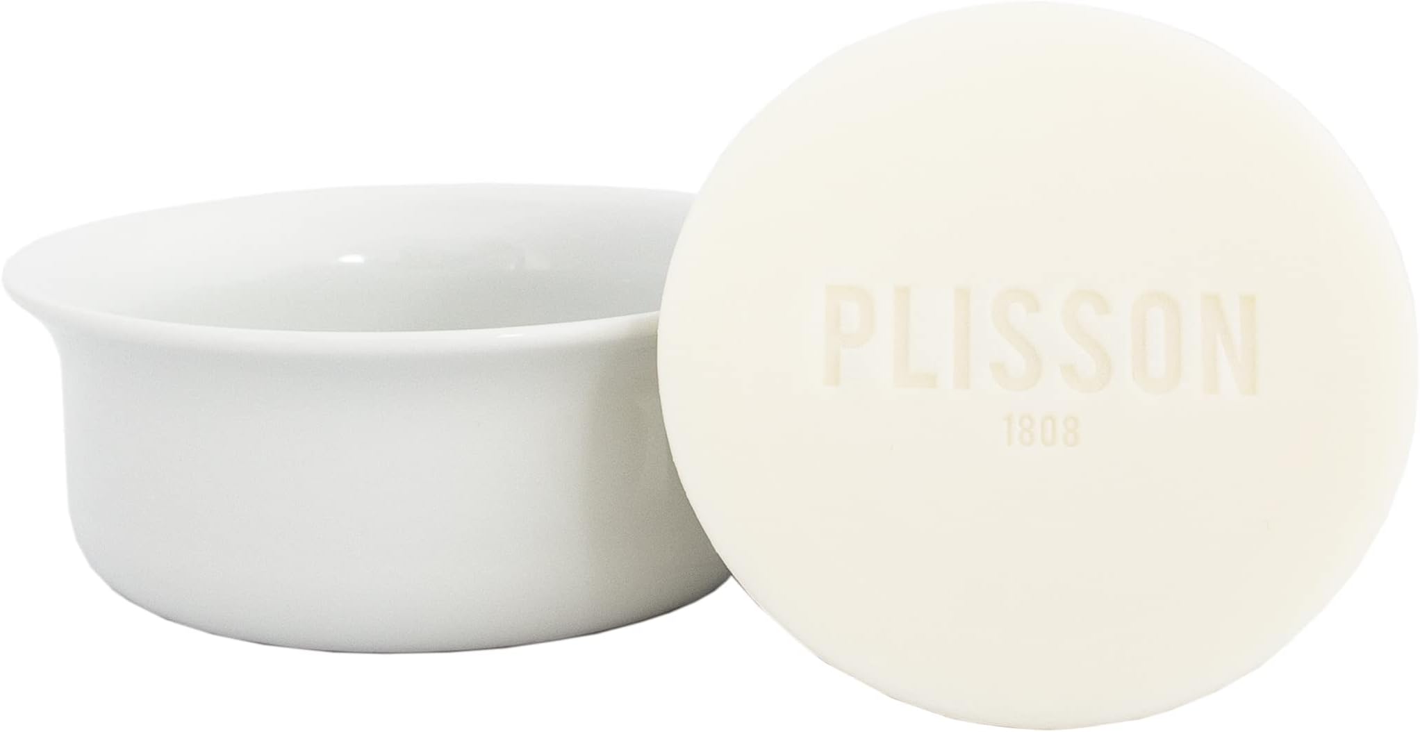 PLISSONBeard Soap in Porcelain Bowl