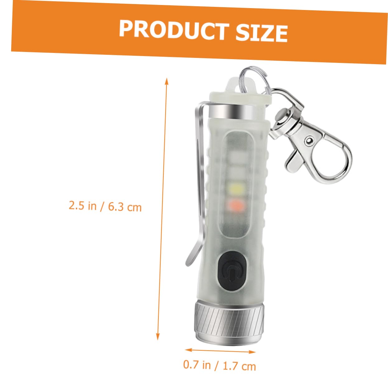 BESPORTBLE 2pezzi Torcia Led Portachiavi Ricaricabile Mini Lampada Tascabile Con Modalità Di Illuminazione Per Esterni e Emergenze