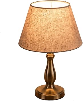 Retro Minimalist Desk Lamp Bedroom Bedside Table Lamp Study Room Living Room Home Decoration Desk Lamp Metal Creative Vase Column Desk Lamp