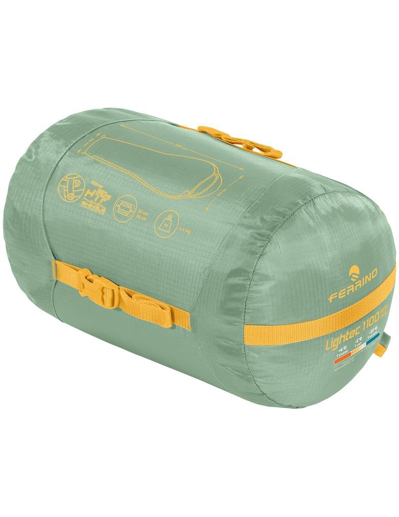 Sacco a pelo Ferrino, Lightec 1100 SM Lady, Verde | Compatto
