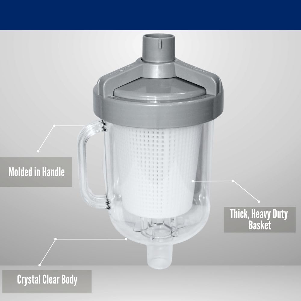 W560 - Recipiente de hojas resistente de pequeña capacidad para aspiradoras automáticas de piscina, fabricado en Estados Unidos, compatible con Hayward Leaf Catcher W560 - recogedor de hojas