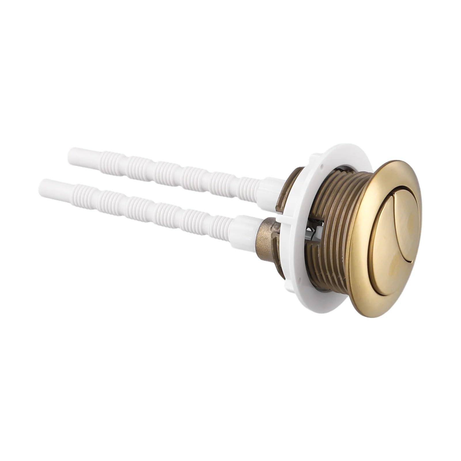 2 piezas de 38 mm latón cepillado dorado for inodoro, botón descarga cisterna ABS, válvula acoplamiento cerrado, doble for baño Para Tanque De Agua De Inodoros