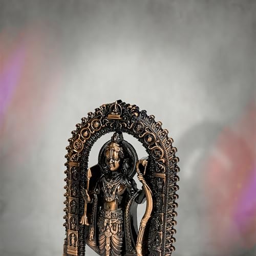 Image of Artbiz Metal Collection Ram Lalla Murti | 6 Inch Copper Lord Ram Idol for Home Temple | Ayodhya Shri Ram Statue | Metal Murti for Mandir, Office & Home Decor | Spiritual Gift Item (Copper)