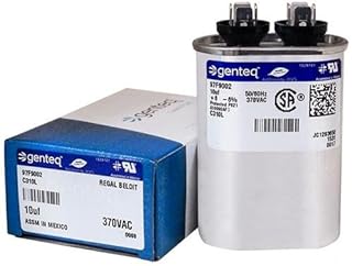 (2) Pack - Mars 12008-10 uF MFD x 370 VAC Genteq Replacement Capacitors Oval # C310L / 97F9002