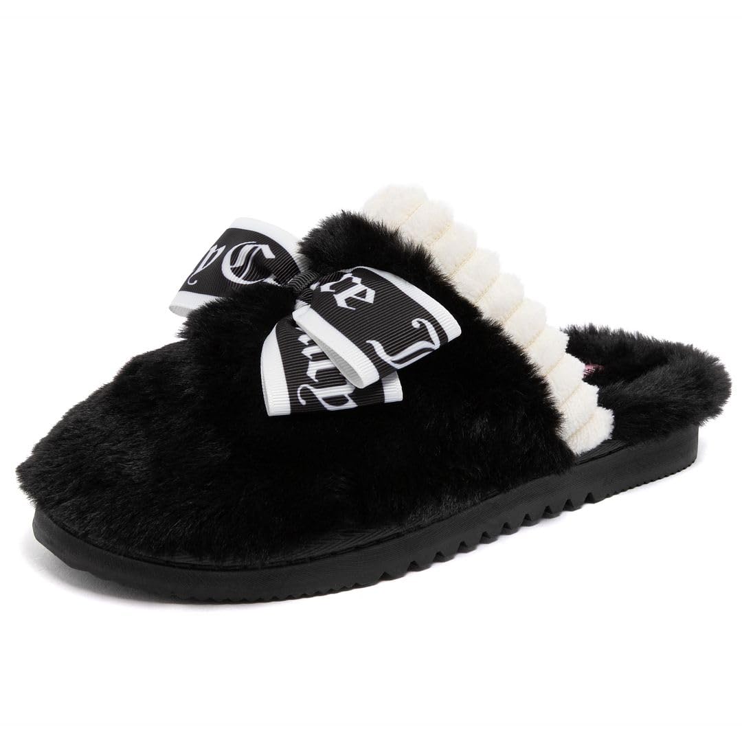 Juicy Couture Women's Faux Fur Slippers