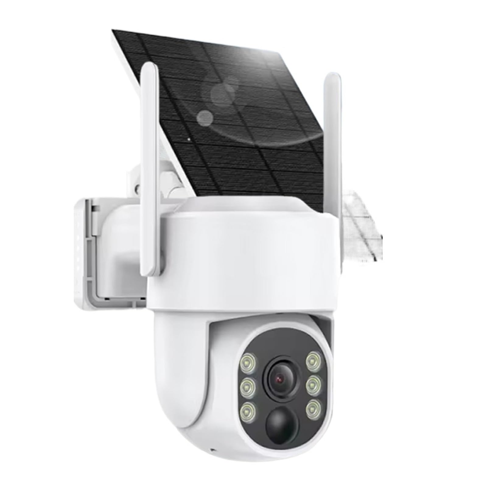 JVDDI HD Wifi Camera Solar PIR Human Detection Color Night Vision Waterproof Security Video IP Camara 5MP Battery CCTV Monitor(5MP Solar 128G Card)