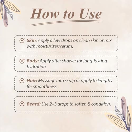 Image of Jojoba Oil | 100% Pure & Cold Pressed Carrier Oil for Face, Hair & Body | Lightweight Non-Sticky Moisturiser for Oily & Dry Skin | Helps Control Acne, Frizz & Dryness | 120 ml