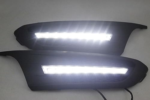 Miniatura 2 de iJDMTOY OEM Fit, luces de circulación diurna, xenón con 9 luces ledes blancas, alta potencia, para Volkswagen Jetta 2011-2014