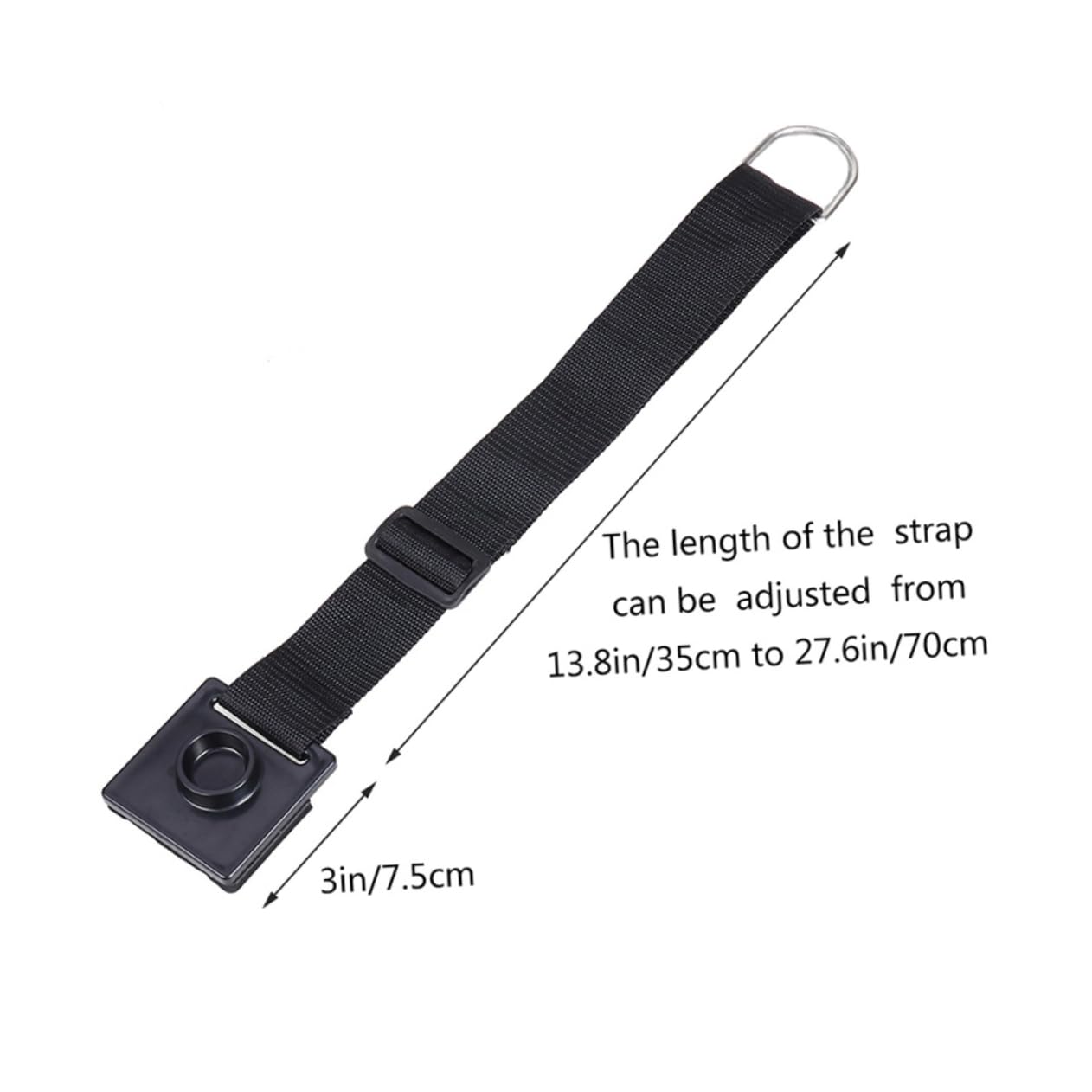Kisangel Cello Antiskid Plate Holder Non Slip Endpin Anchor Device for Stable Support Floor Protection Cello Strap Fitting Black