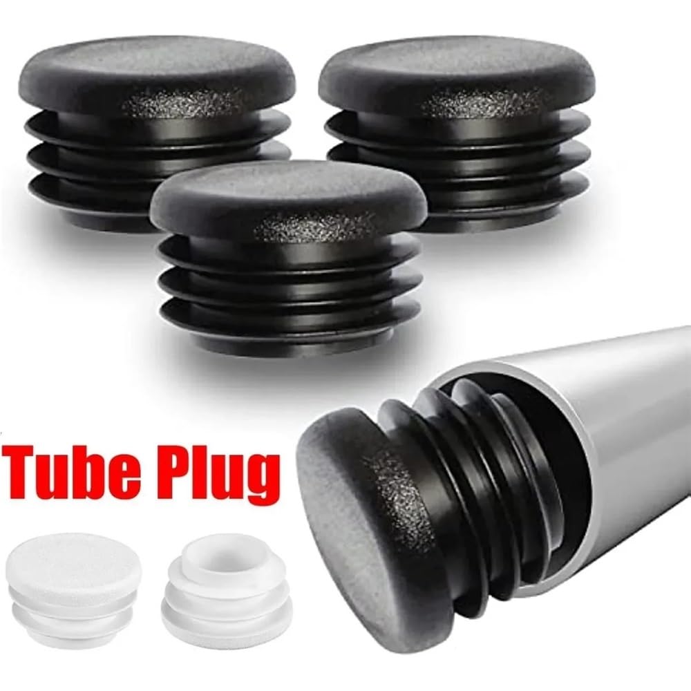 Tapón de Orificio de plástico for Tubo de Acero Redondo, Tapa de Extremo for Muebles, Cubierta de Pata de Silla, Tubo de Metal, Deslizador de Escalera de aleación(50mm,32pcs)