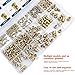 Ktehloy 400Pcs Threaded Inserts, M2 M2.5 M3 M4 M5 M6 Female Thread Metric Knurled Nuts Assortment Kit, Brass Heat Set Insert for Plastic and 3D Printing Components (Threaded Inserts Ket)