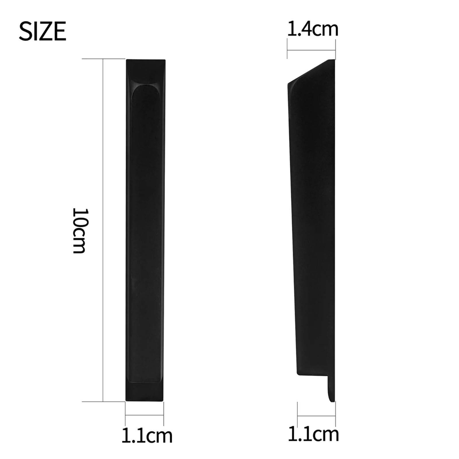 10 pezzi di tasti del pianoforte 10 cm tasti neri nero opaco riparazione del pianoforte parti di ricambio tasti del pianoforte tastiere strumenti accessori(20 pcs)