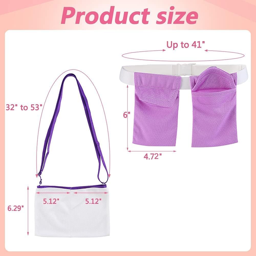 Soporte de drenaje de mastectomía después de la abdominoplastia, aumento de senos, suministros postoperatorios, recuperación de reducción de senos con bolsillos de drenaje de ducha (paquete de dos