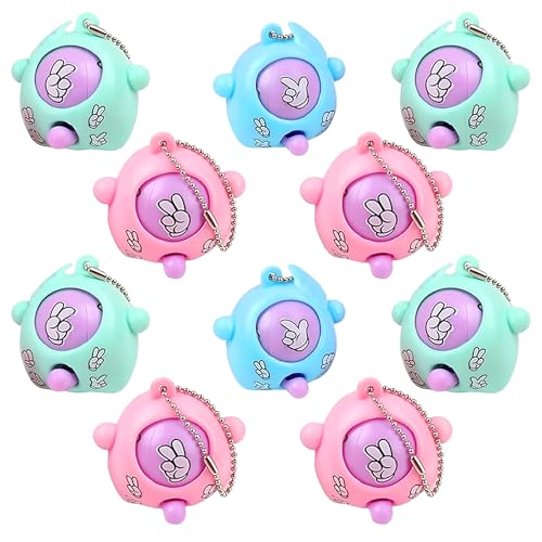 Image of Party Propz Rock Paper Scissors Game Key Chains - 10 Pcs, Return Gifts for Birthday, Birthday Return Gift, Gifts for Kids | mini game keychain | finger game keychain (Polypropylene)