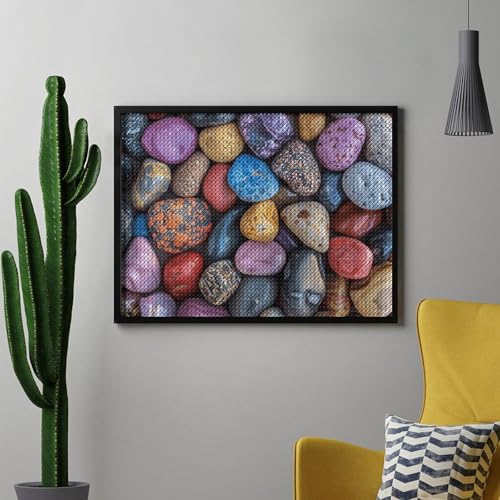 Kit peinture diamant 5D rochers avec toile numérotée haute définition 30x40 cm - 4