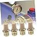 NULYLU Solenoid Valve Muffler Air Pneumatic Mufflers 2B Copper Exhaust for Industrial Use
