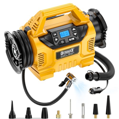 Image of 3X Faster 160PSI Cordless Air Compressor Compatible with DeWalt 20V Battery