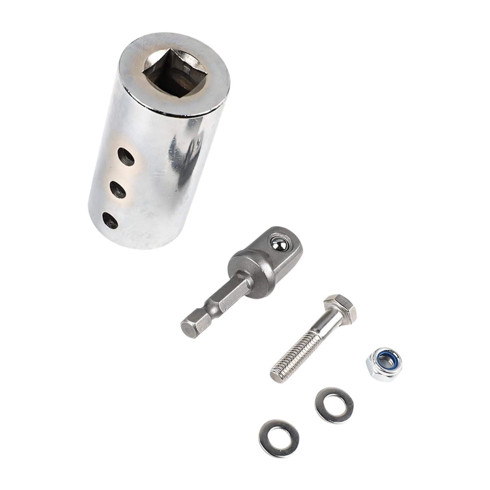 Limtula A Torques Drill Dapter Trailer Jacking Drill Dapter With 1 / 2Inch Socket Bit For 1Inch Drive Shaft Compatibility Car Jacking Socket Converter