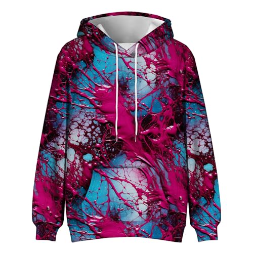 Mens Big and Tall Hoodies Fall Winter Fashion Long Sleeve Plaid Printed Drawstring Hooded Sweatshirts2